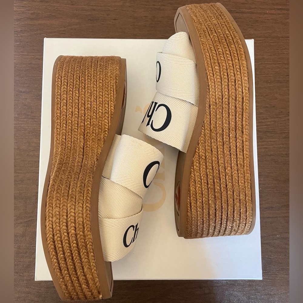 Chloé Woody Wedge Espadrilles - Picture 5 of 6